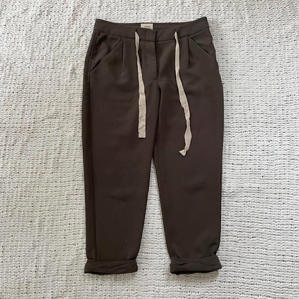 Wilfred Aritzia Army Green Allant Pant - Size 4